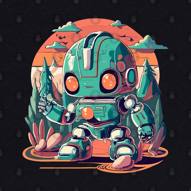 Chibi Mech Bot by Mecha Design by MechaRon